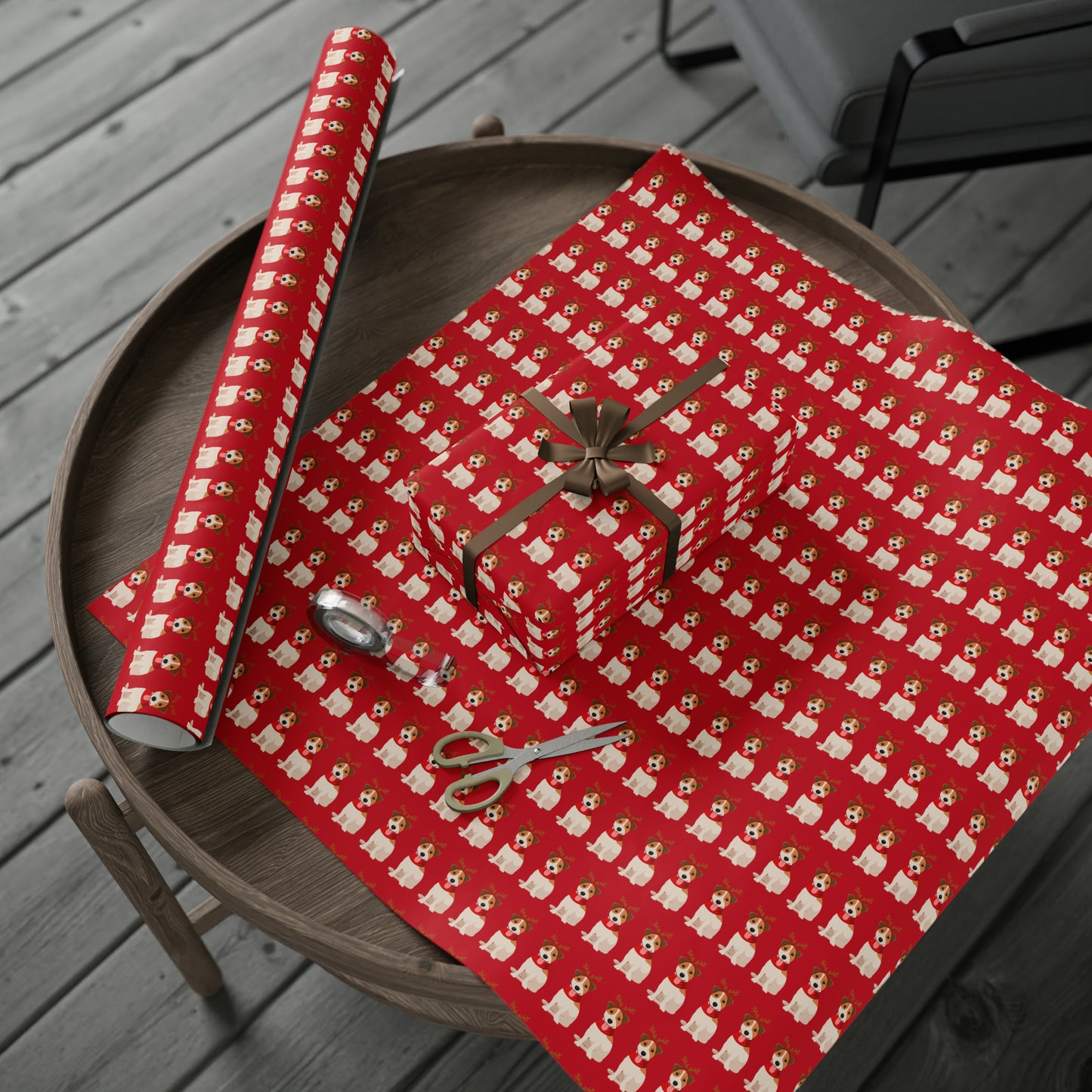 Jack Russel Red Wrapping Paper - Finleys Online