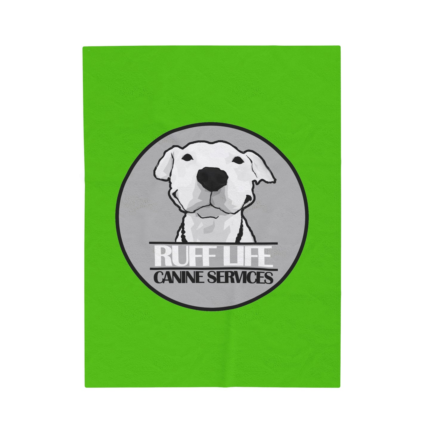 Ruff Life Green Velveteen Plush Blanket