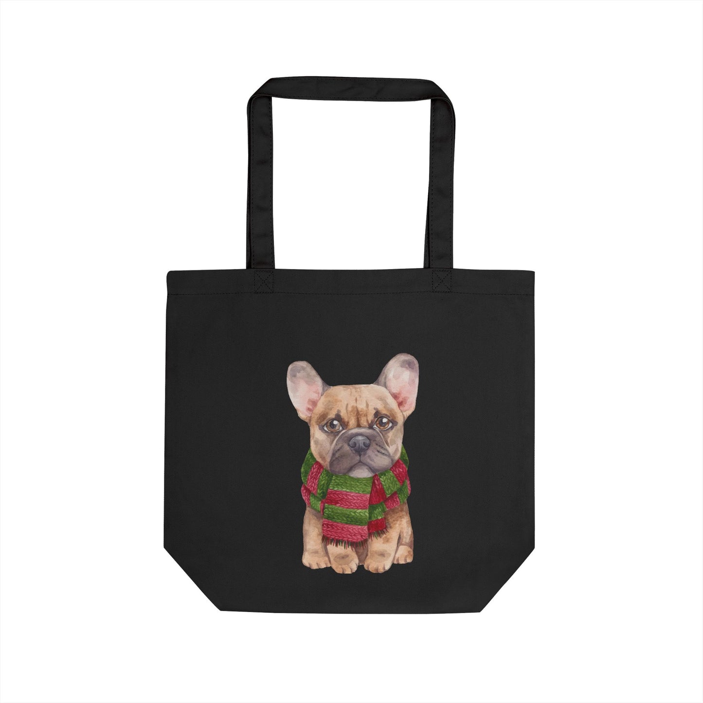 Winter Frenchie Tote - Black