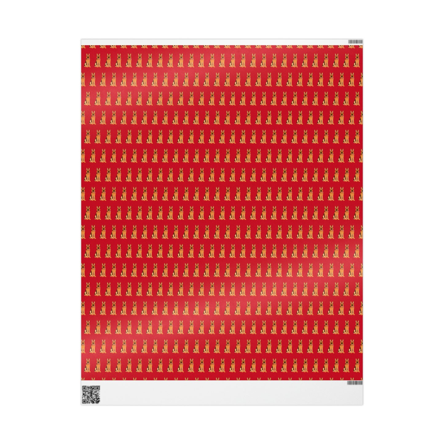 German Shepherd Red Wrapping Paper - Finleys Online