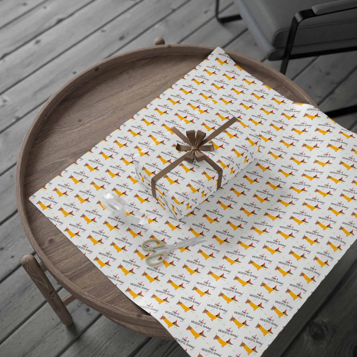 Have a Wienerful Birthday Dachshund Wrapping Paper