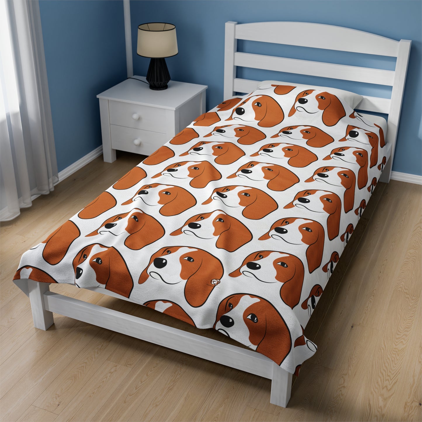 Beagle Face Velveteen Plush Blanket - Finleys Online