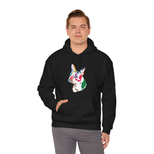 Boston Terrier Modern Art - Unisex Heavy Blend™ Hooded Sweatshirt - Finleys Online