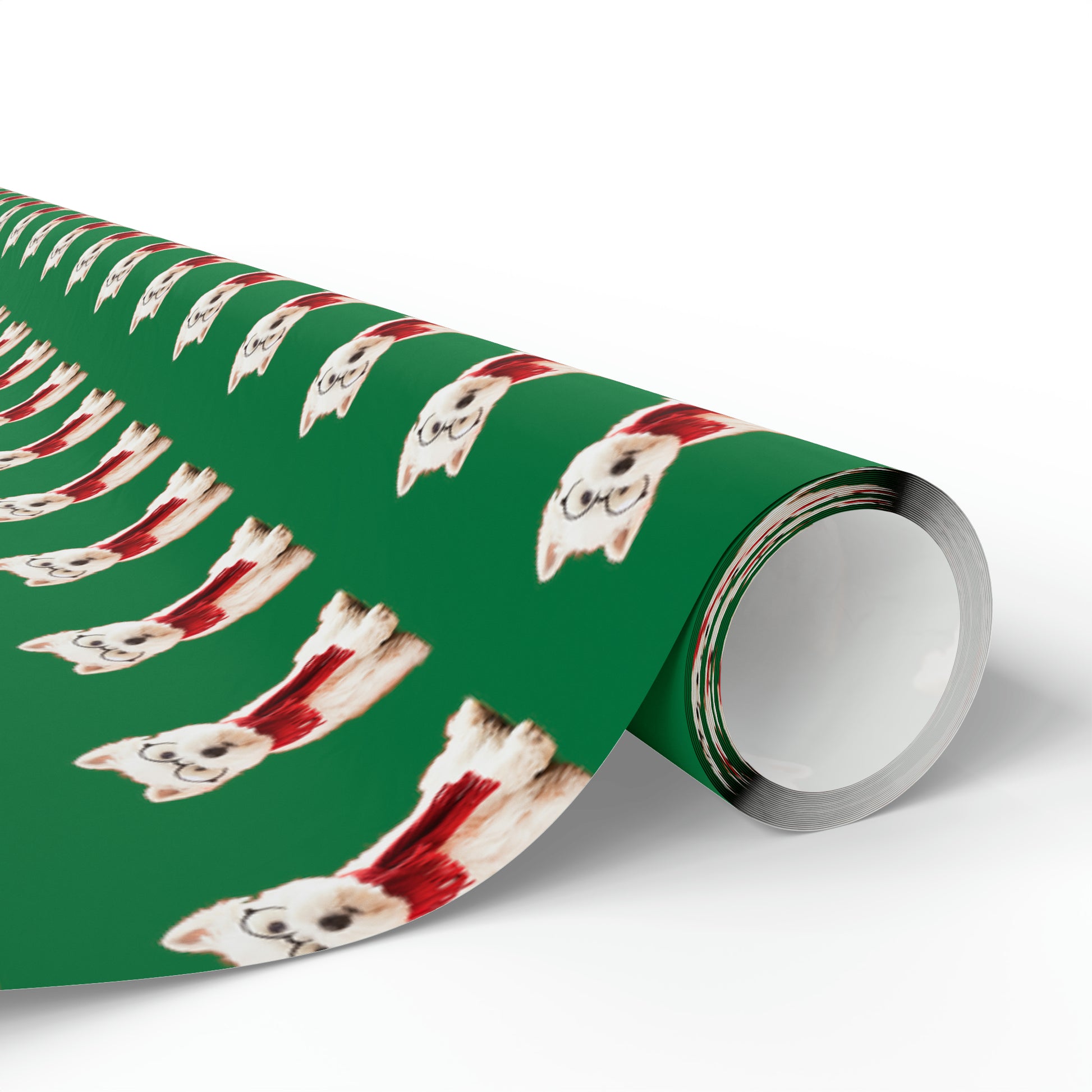 Westie Green Wrapping Paper - Finleys Online