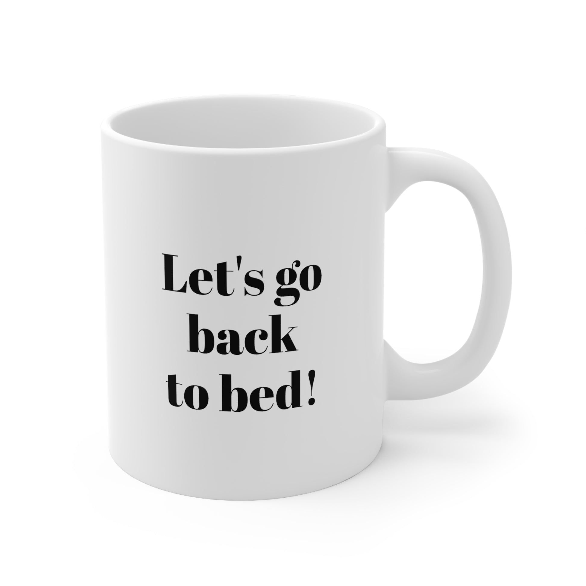 Let's Go Back to Bed Beagle Ceramic Mug 11oz - Finleys Online