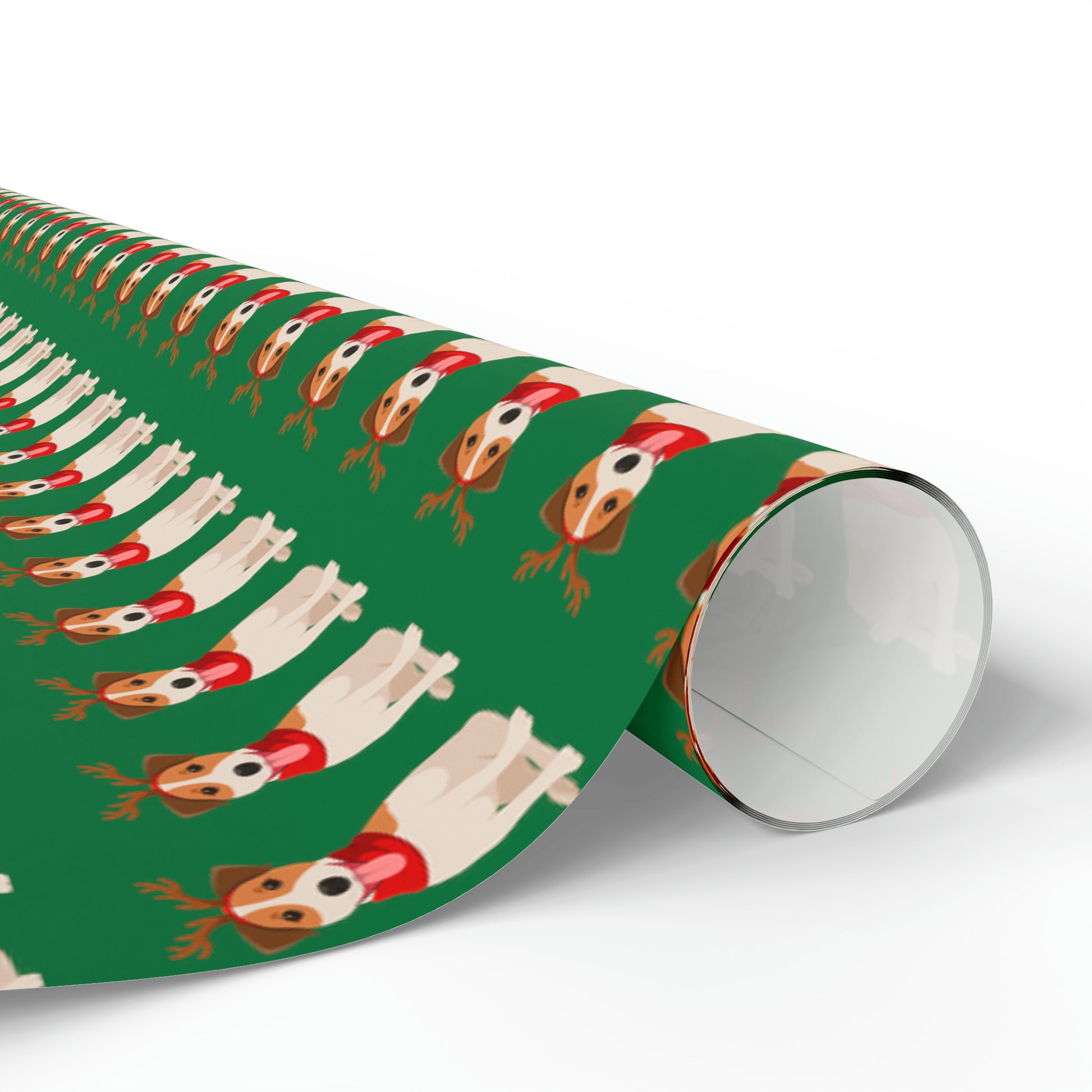 Jack Russel Green Wrapping Paper - Finleys Online