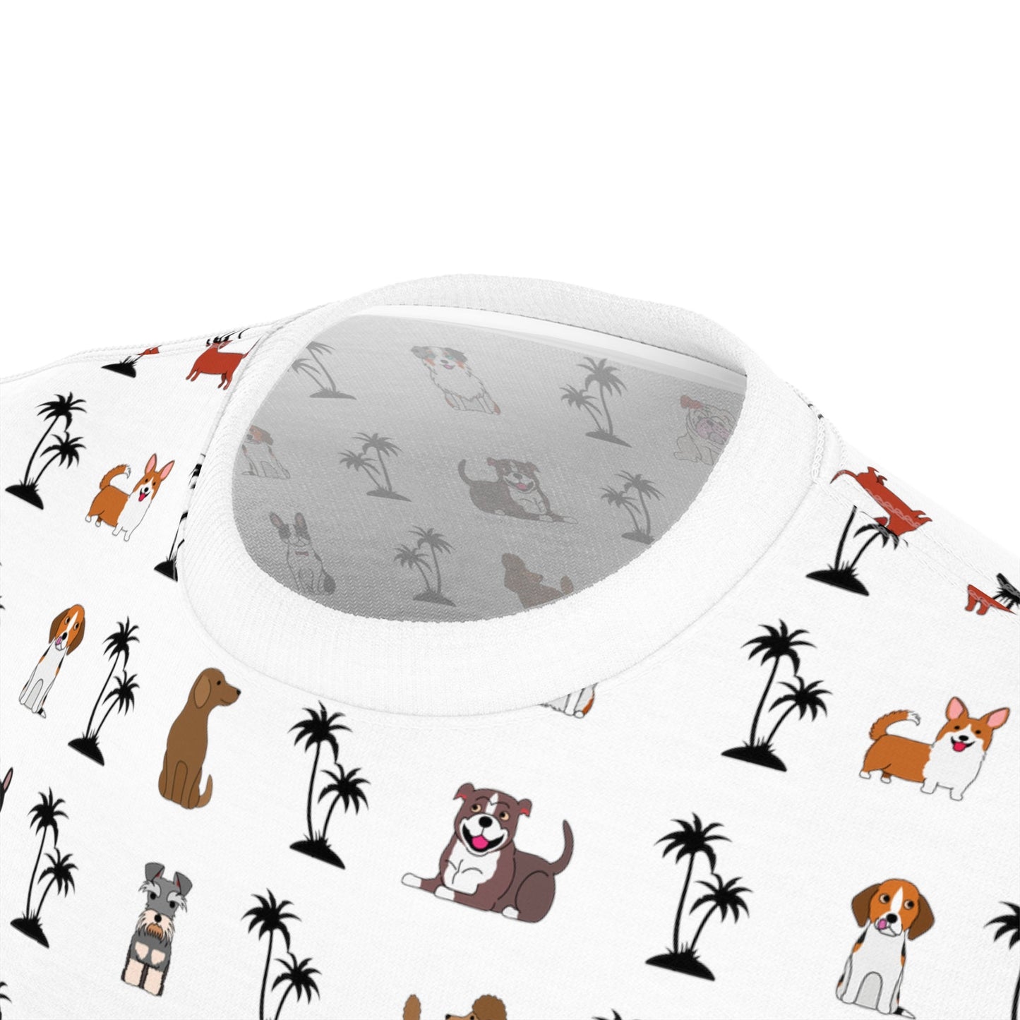 All Dogs and Palms Unisex Cut & Sew Tee - Clearance - Finleys Online