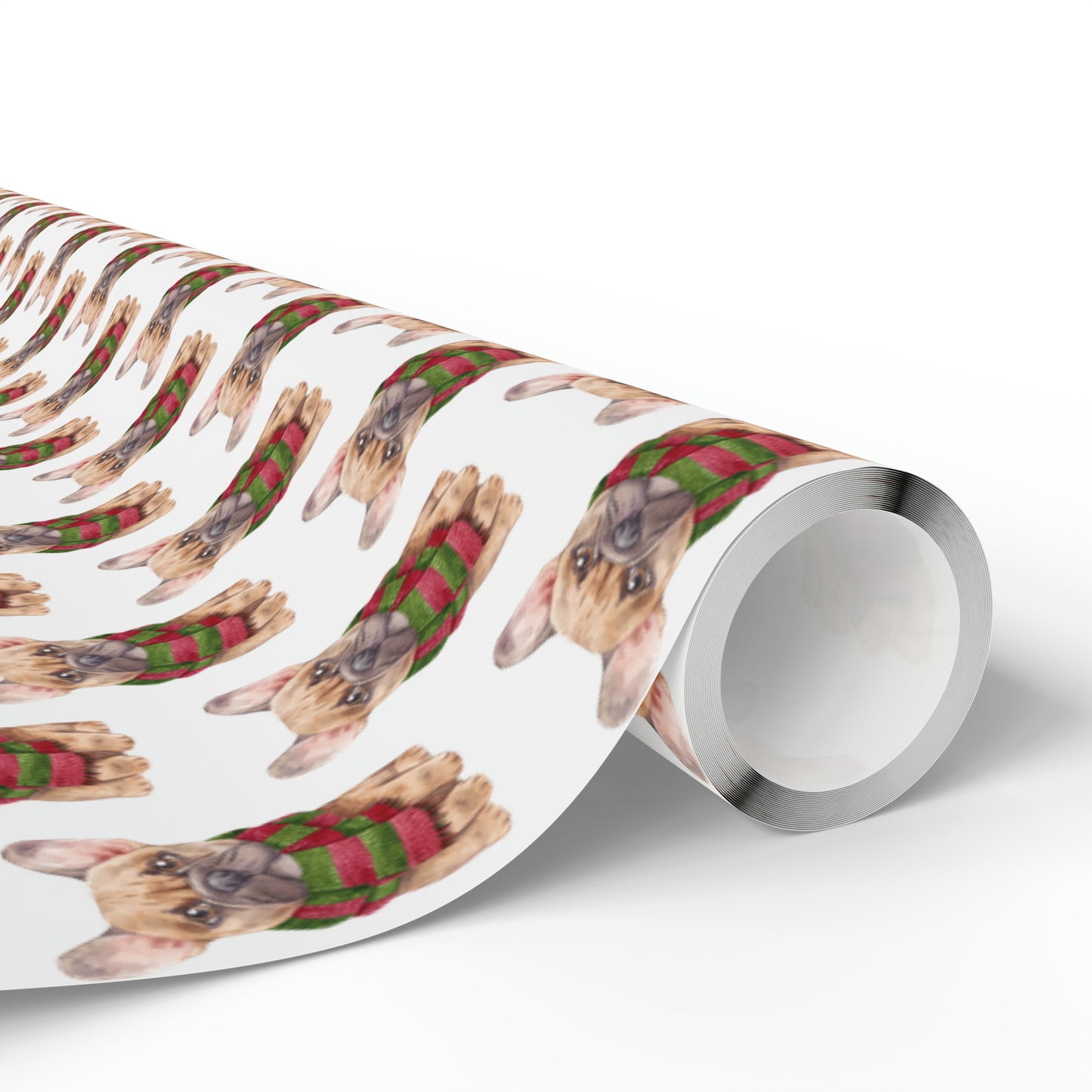 New Sizes: French Bulldog (Frenchie) White Wrapping Paper - Finleys Online