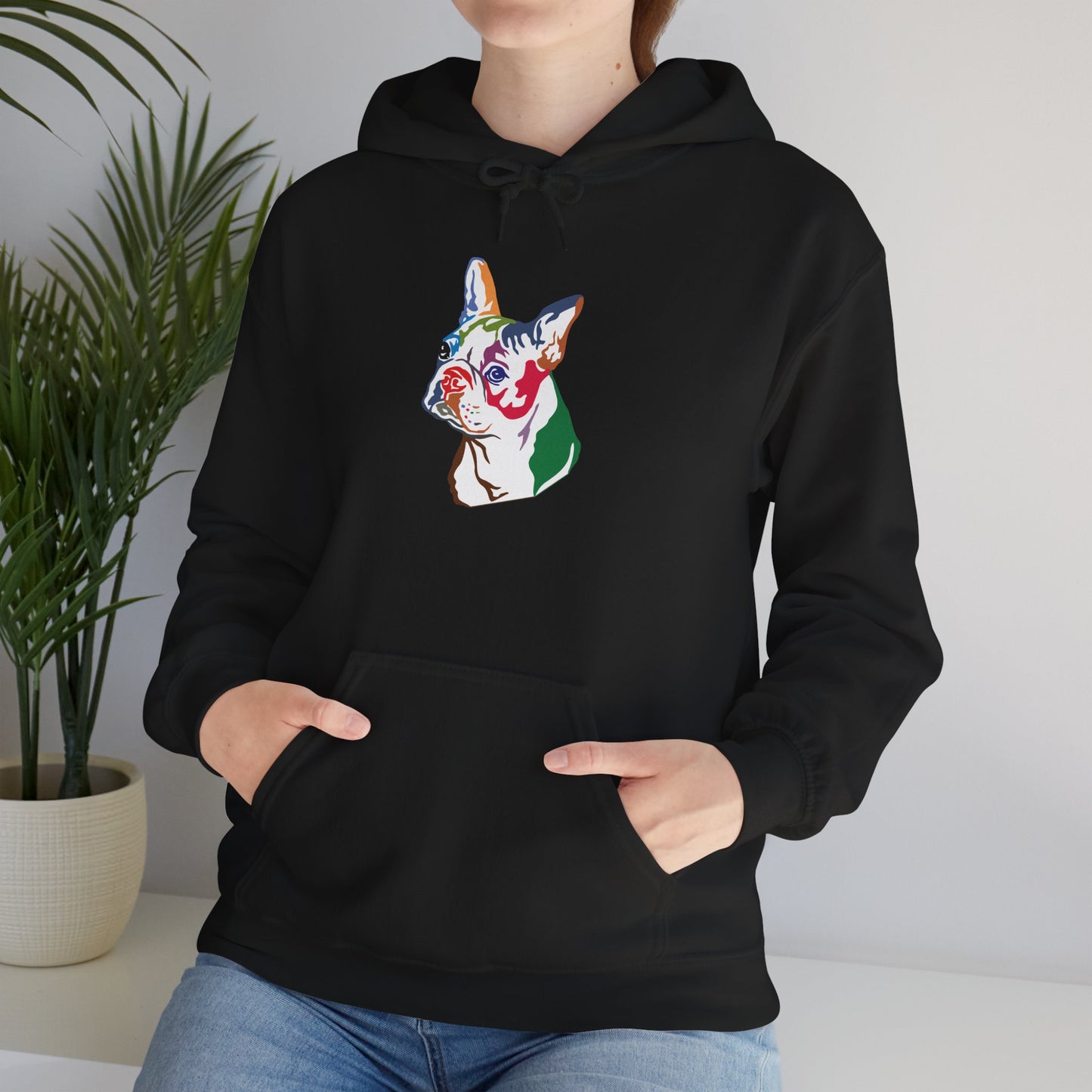 Boston Terrier Modern Art - Unisex Heavy Blend™ Hooded Sweatshirt