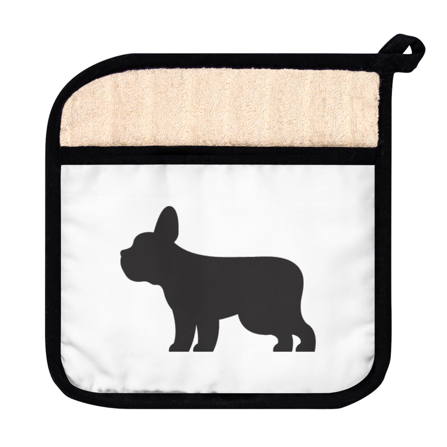 Frenchie Pot Holder with Pocket