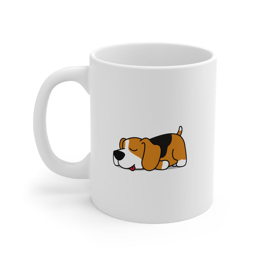 Let's Go Back to Bed Beagle Ceramic Mug 11oz - Finleys Online