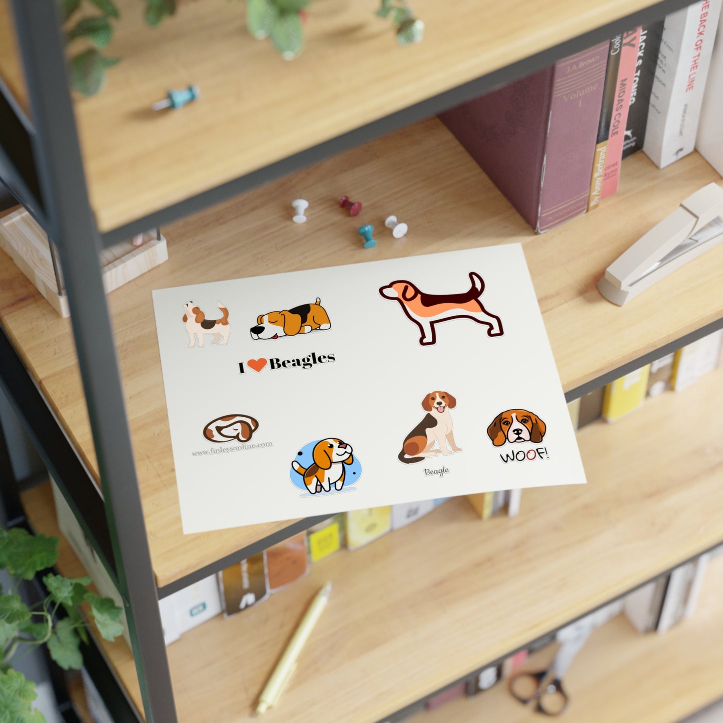 Beagle Sticker Sheets - Finleys Online