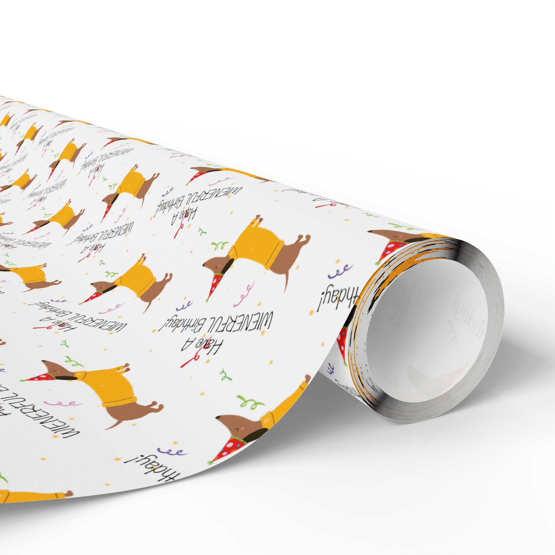 Have a Wienerful Birthday Dachshund Wrapping Paper - Finleys Online