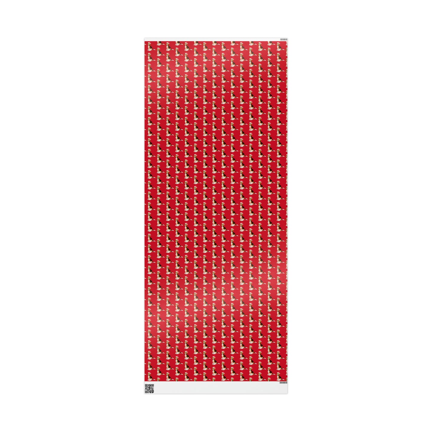 New Sizes: Santa Beagle Red Wrapping Paper - Finleys Online