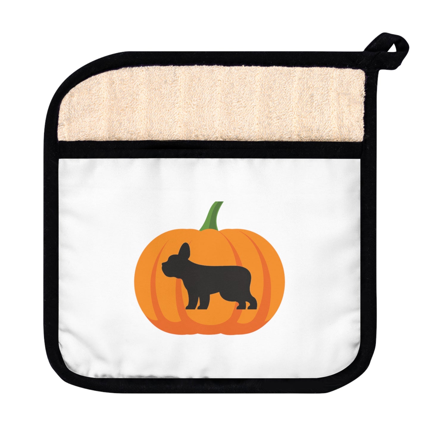 Fall Frenchie Pot Holder with Pocket