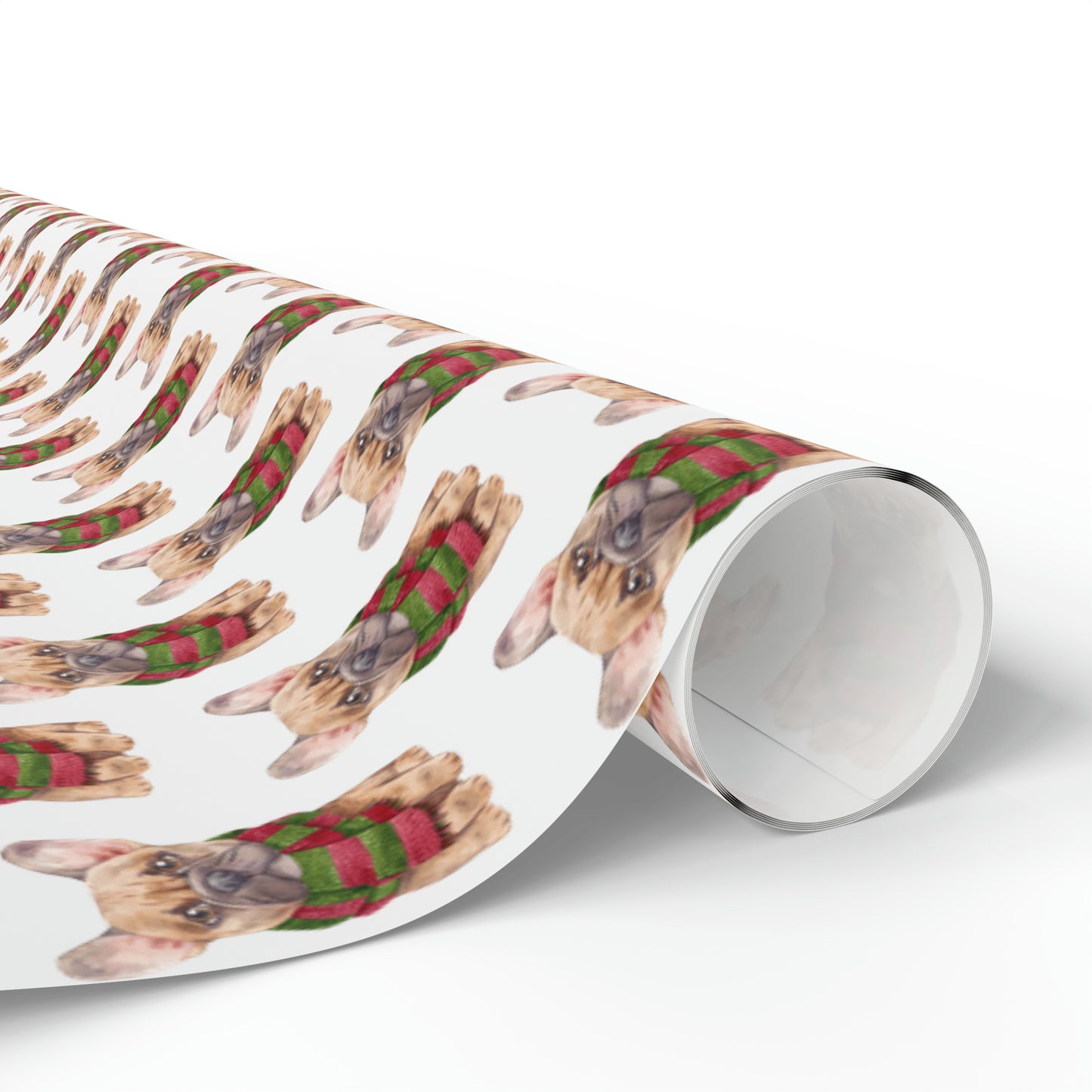 New Sizes: French Bulldog (Frenchie) White Wrapping Paper - Finleys Online