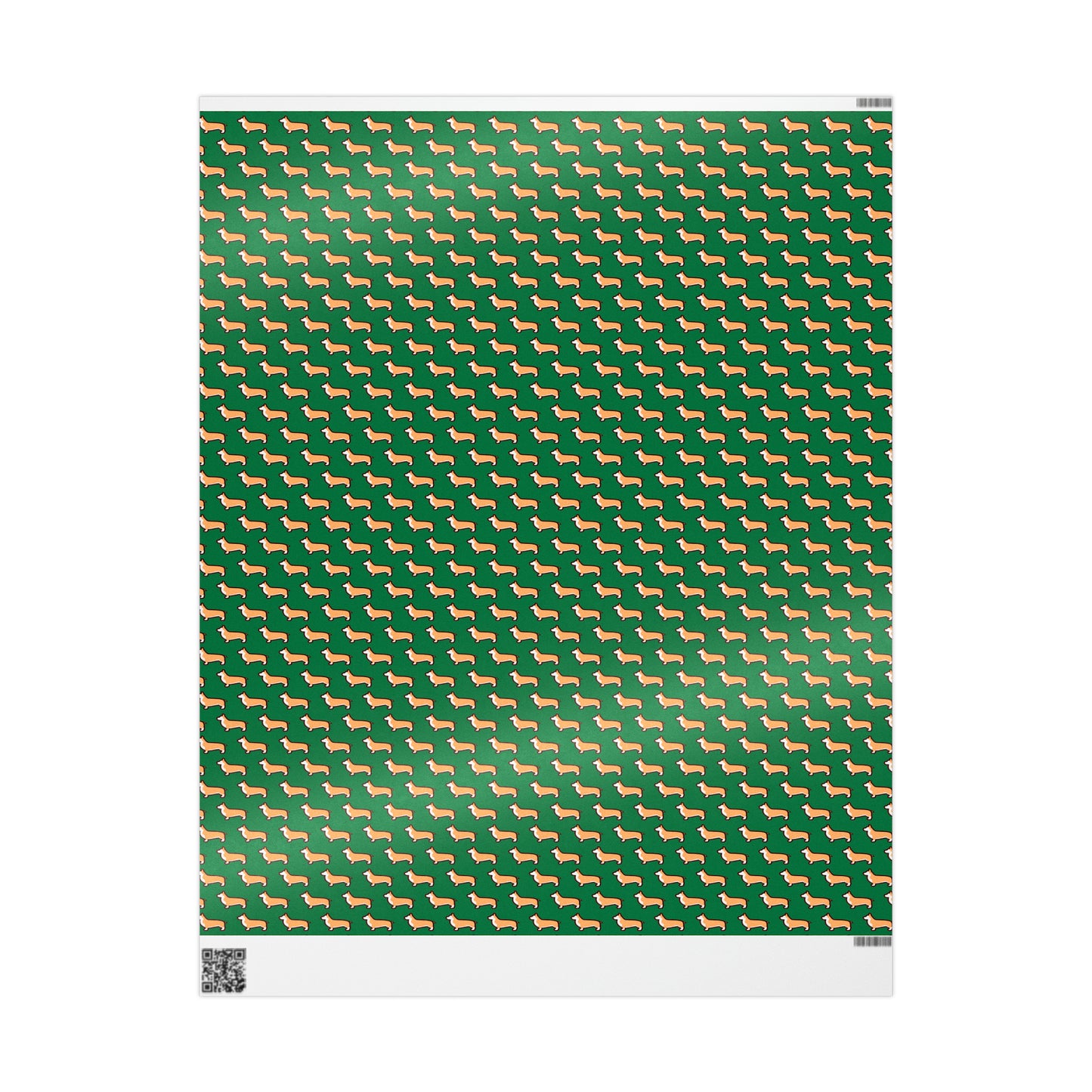 Modern Corgi Green Wrapping Paper - Finleys Online