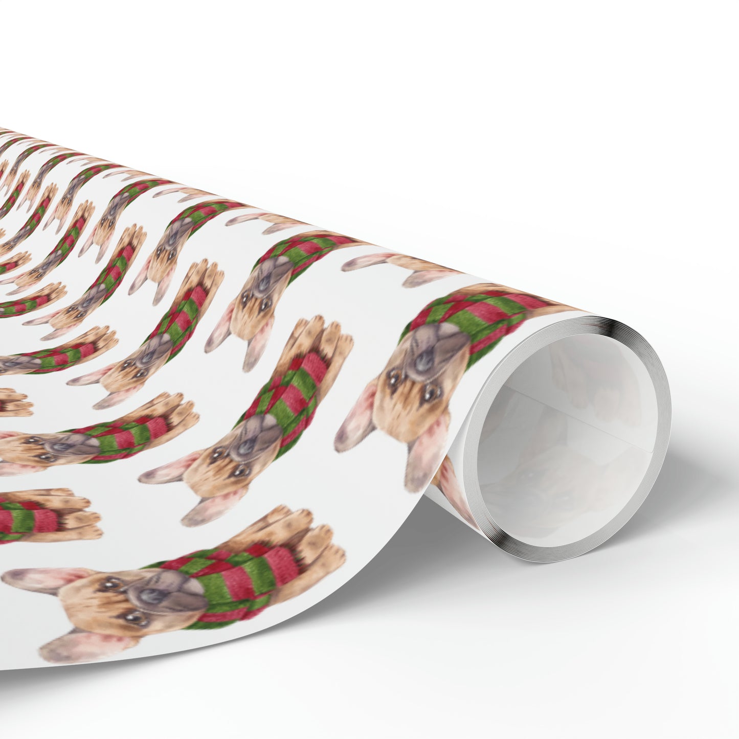 New Sizes: French Bulldog (Frenchie) White Wrapping Paper - Finleys Online