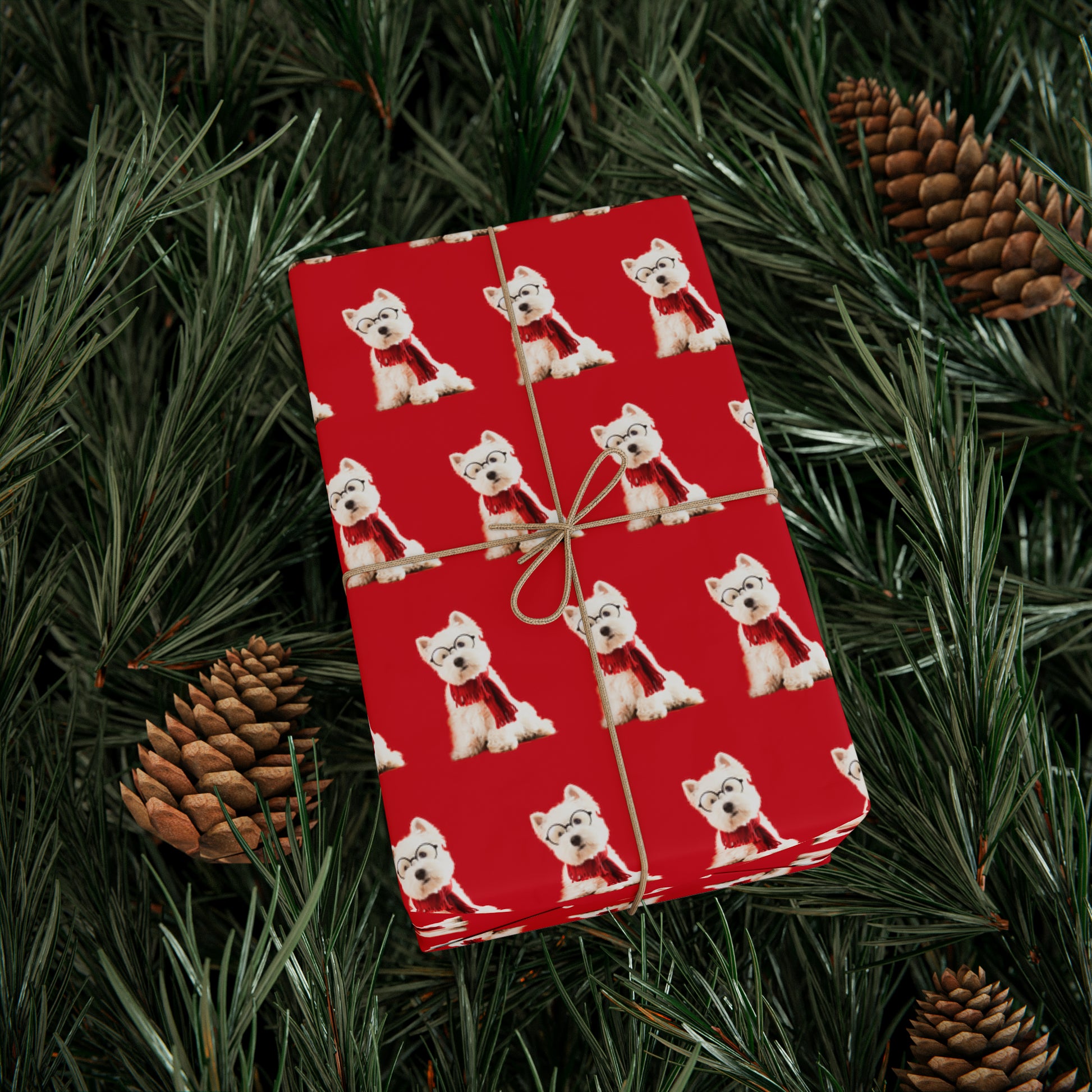 Westie Red Wrapping Paper - Finleys Online