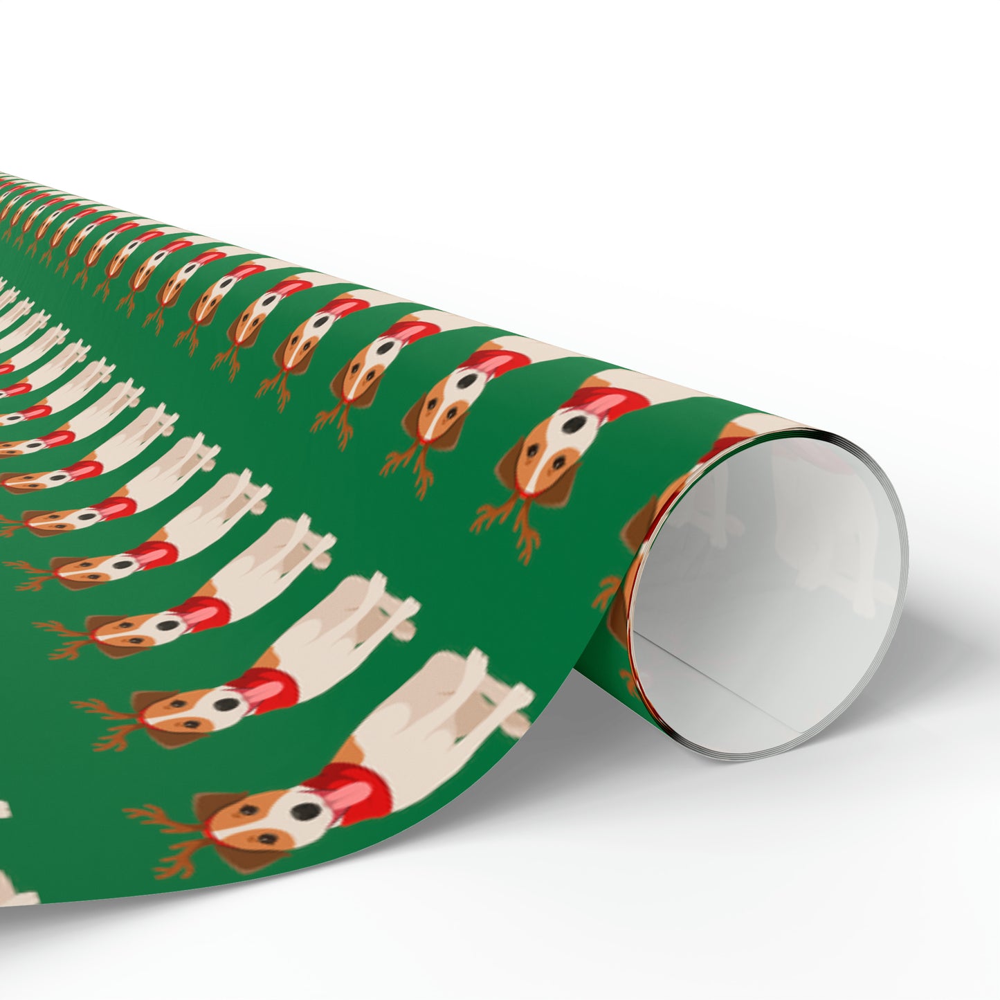 Jack Russel Green Wrapping Paper - Finleys Online