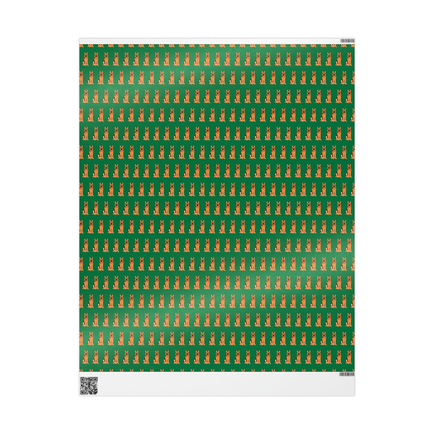 German Shepherd Green Wrapping Paper - Finleys Online