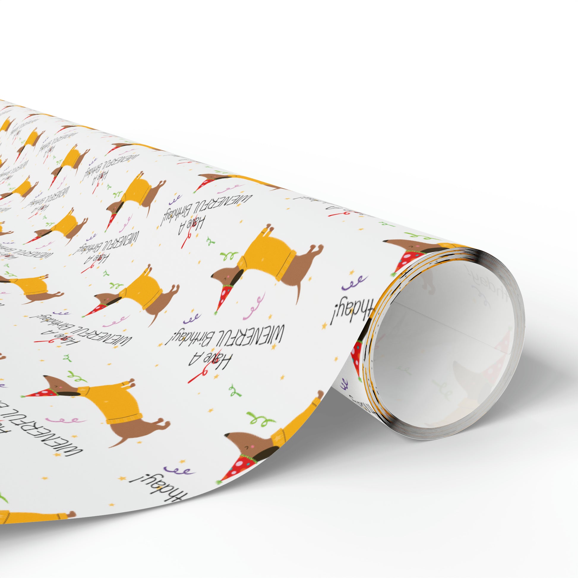 Have a Wienerful Birthday Dachshund Wrapping Paper - Finleys Online