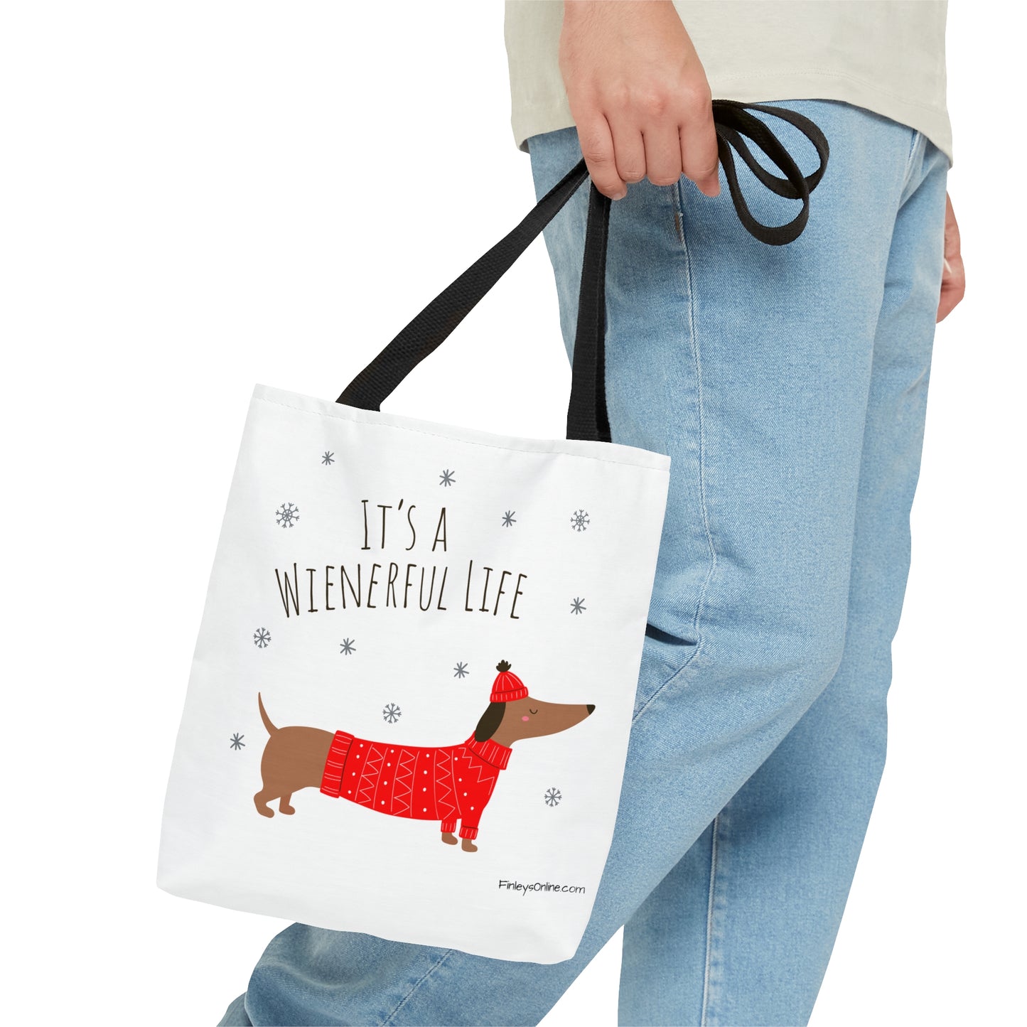 It's a Wienerful Life Dachshund Tote Bag