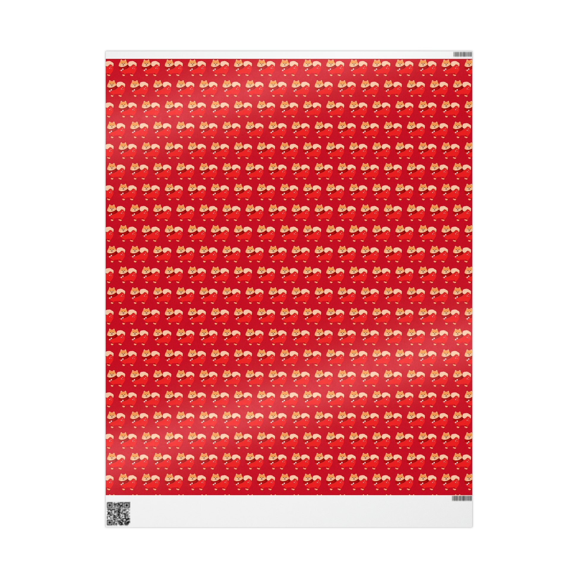 Pomeranian Red Wrapping Paper - Finleys Online