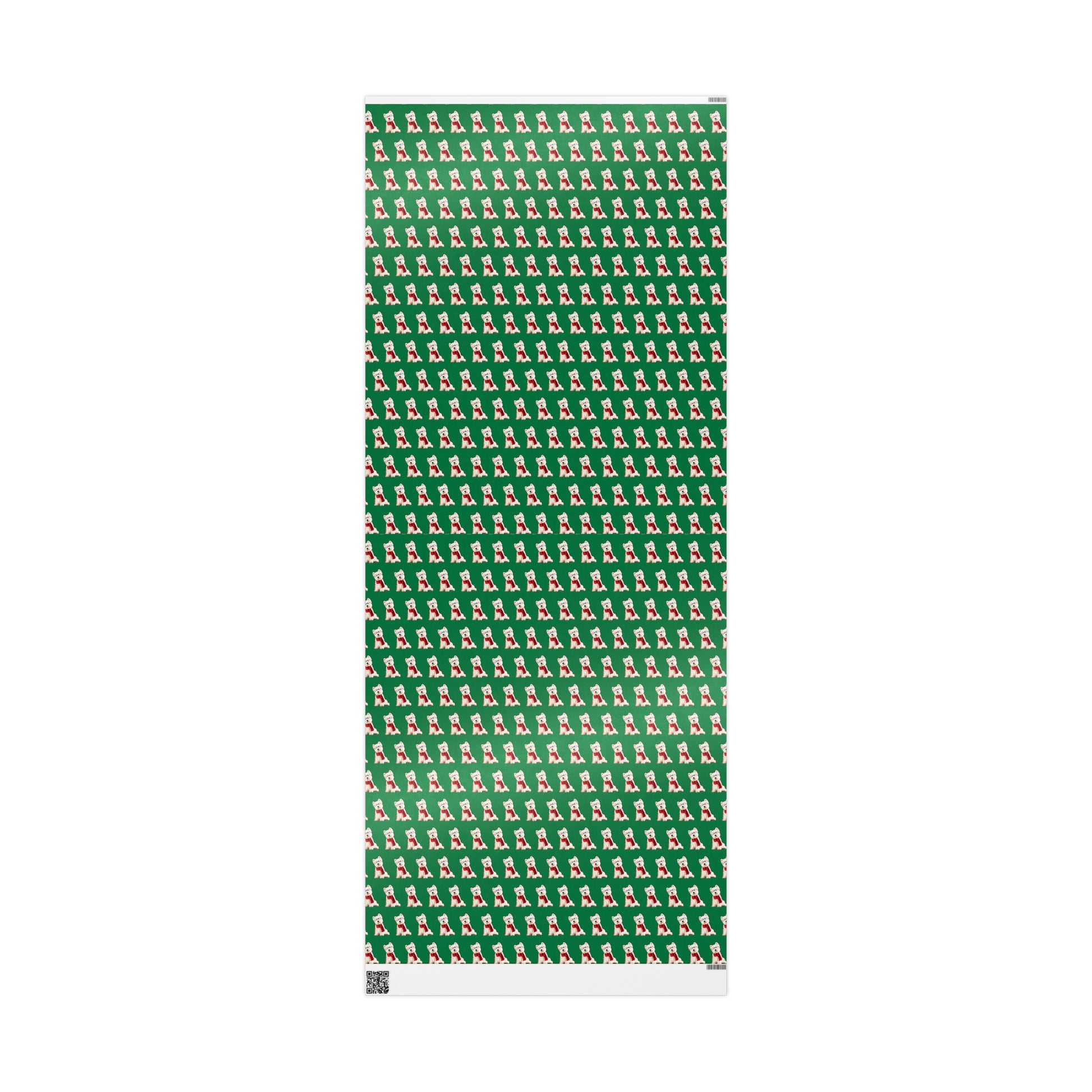 Westie Green Wrapping Paper - Finleys Online