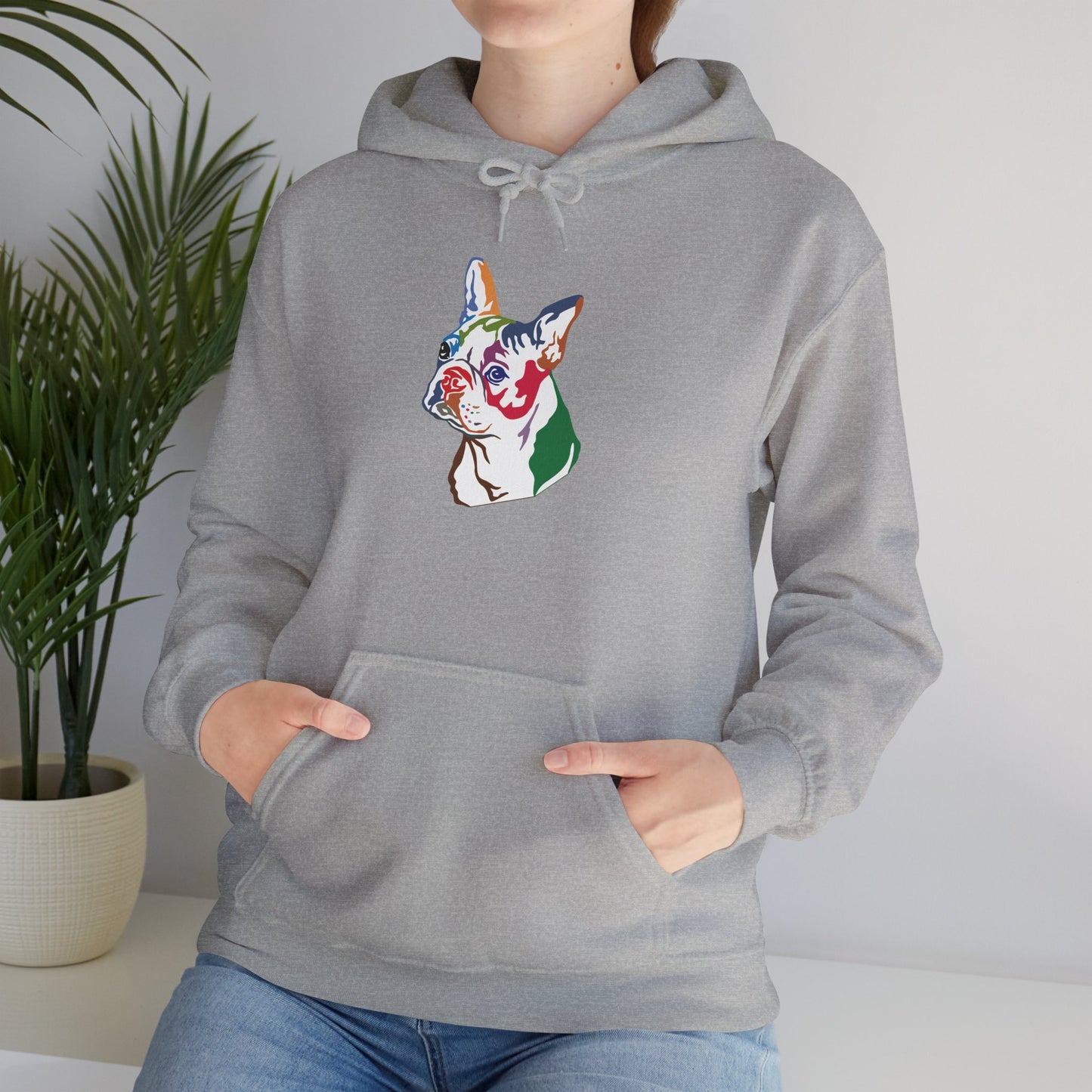 Boston Terrier Modern Art - Unisex Heavy Blend™ Hooded Sweatshirt