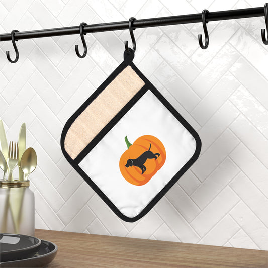 Fall Beagle Pot Holder with Pocket