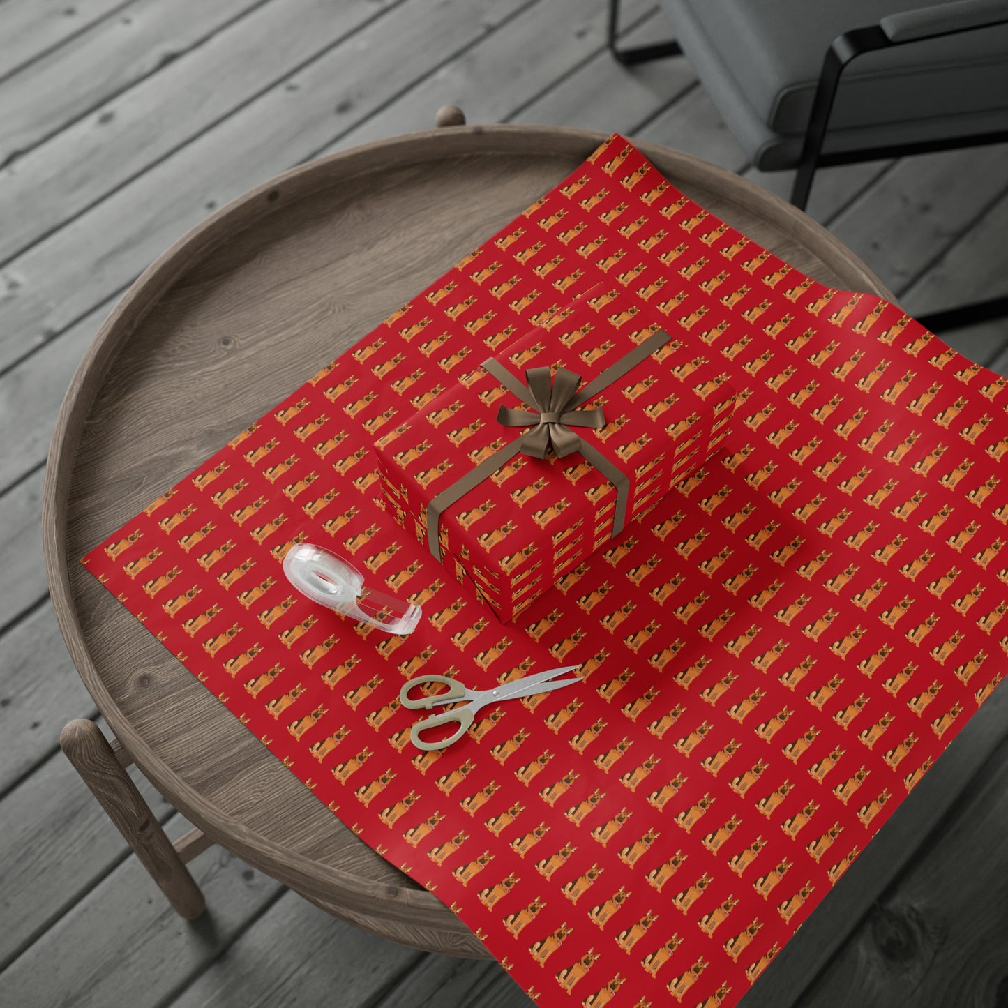 German Shepherd Red Wrapping Paper - Finleys Online