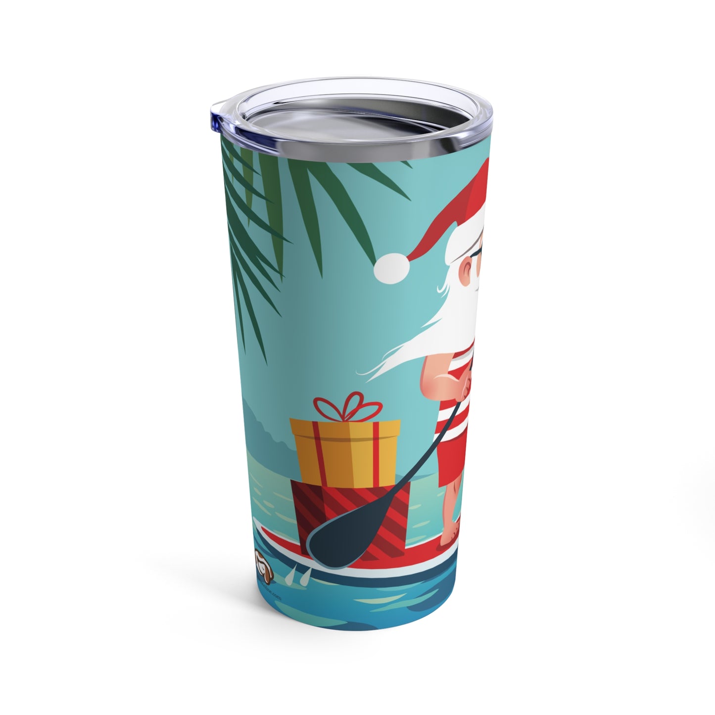 Surfing Santa & Pug - Tumbler 20oz - Finleys Online