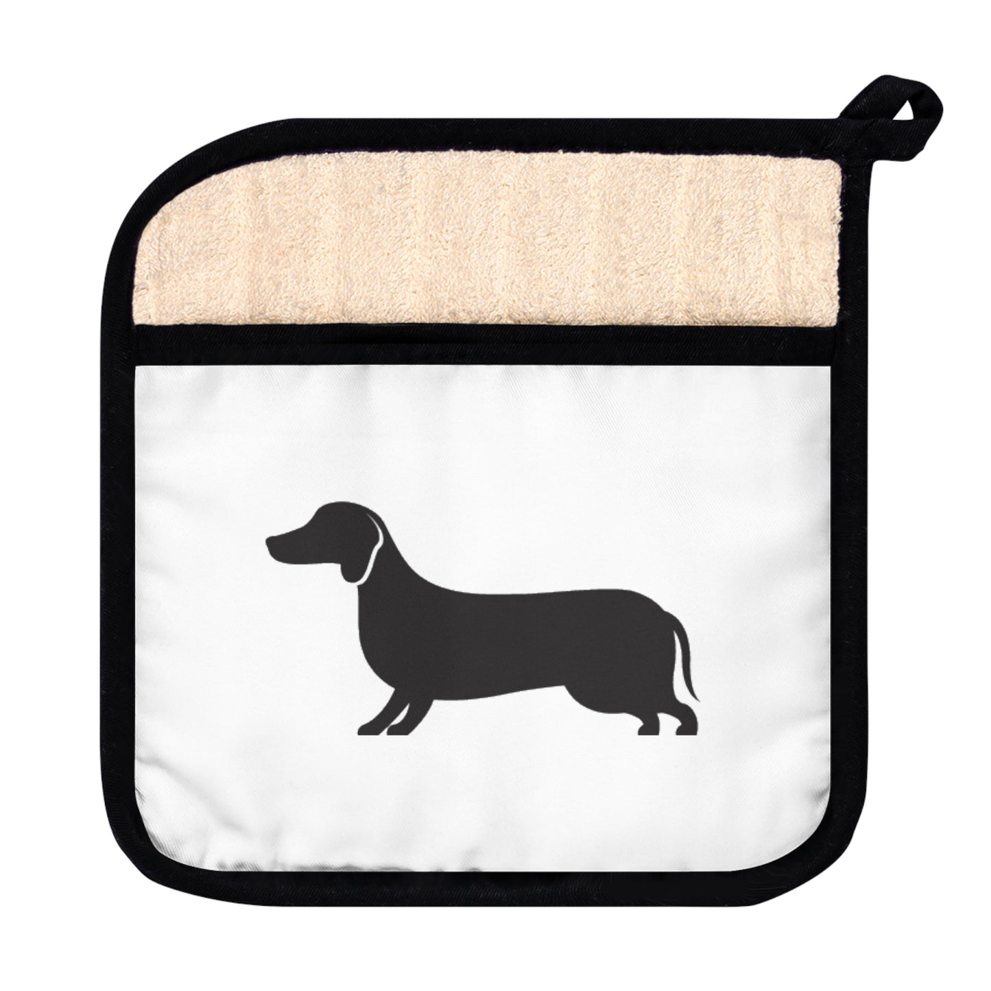 Dachshund Pot Holder with Pocket