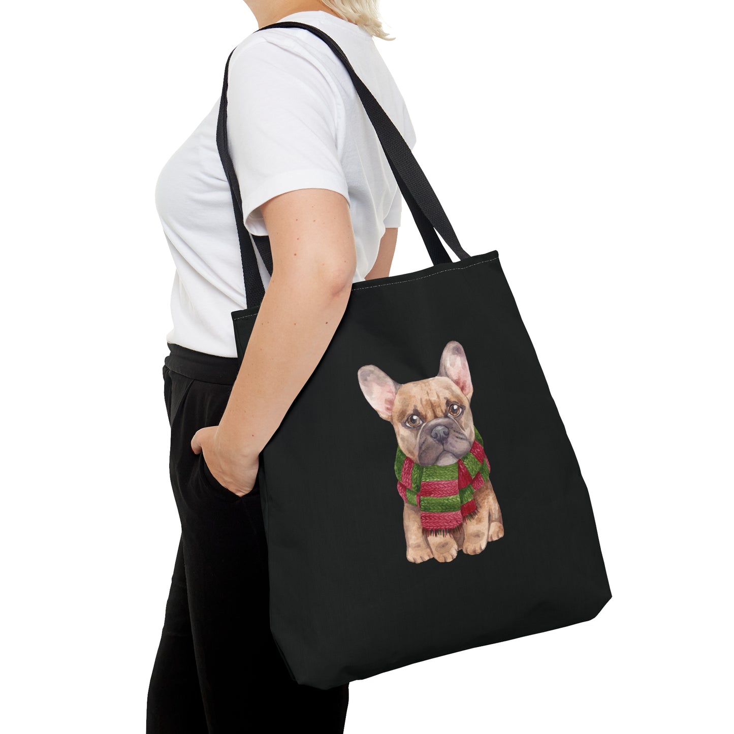 Winter Frenchie Tote - Black - Finleys Online