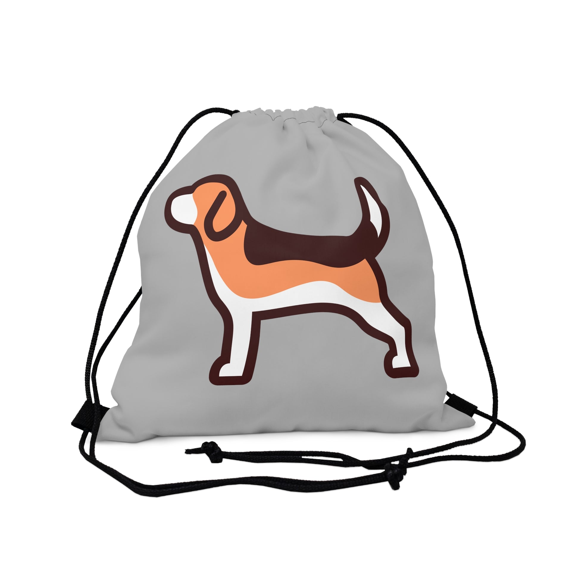 Modern Beagle Outdoor Drawstring Bag - Grey - Finleys Online