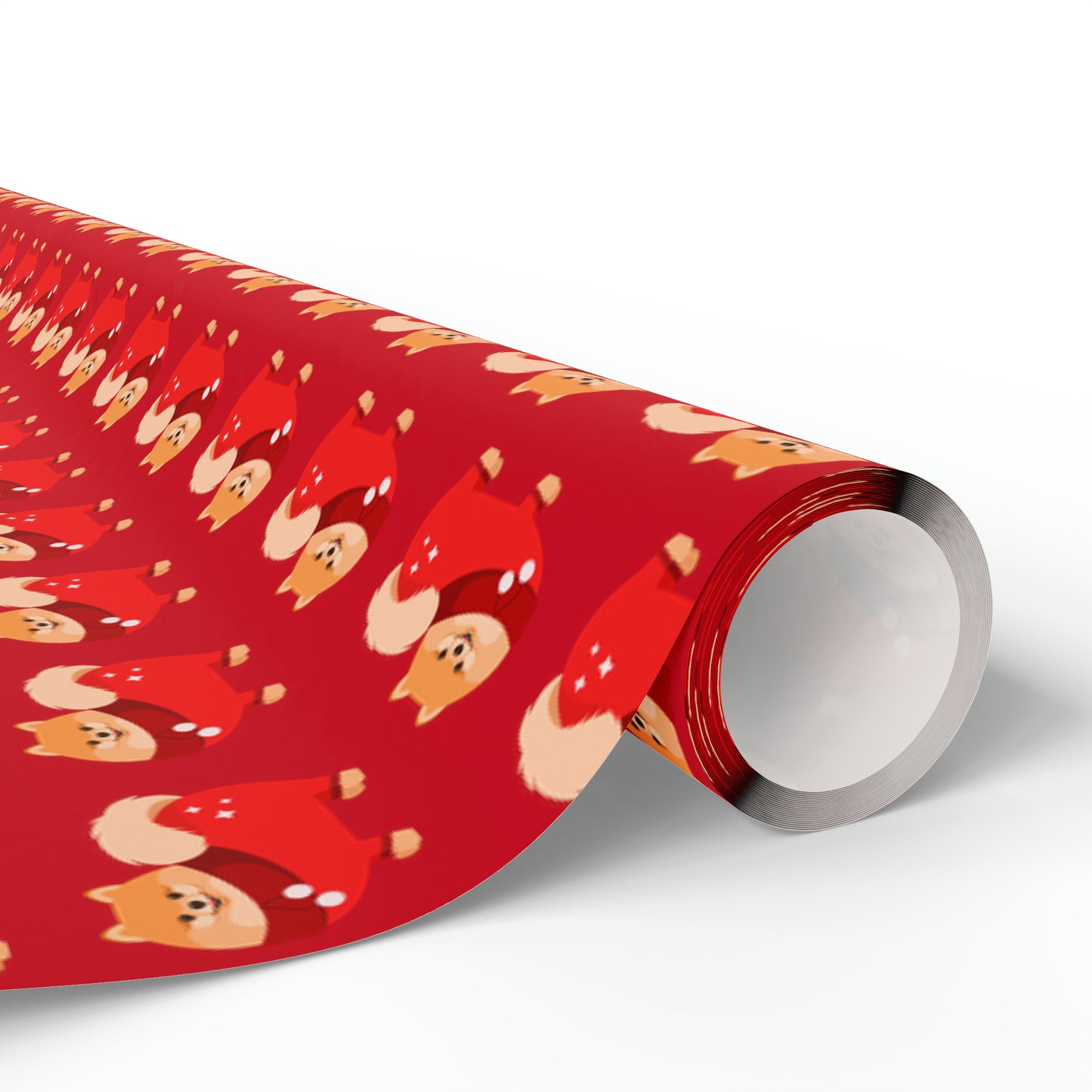 Pomeranian Red Wrapping Paper - Finleys Online