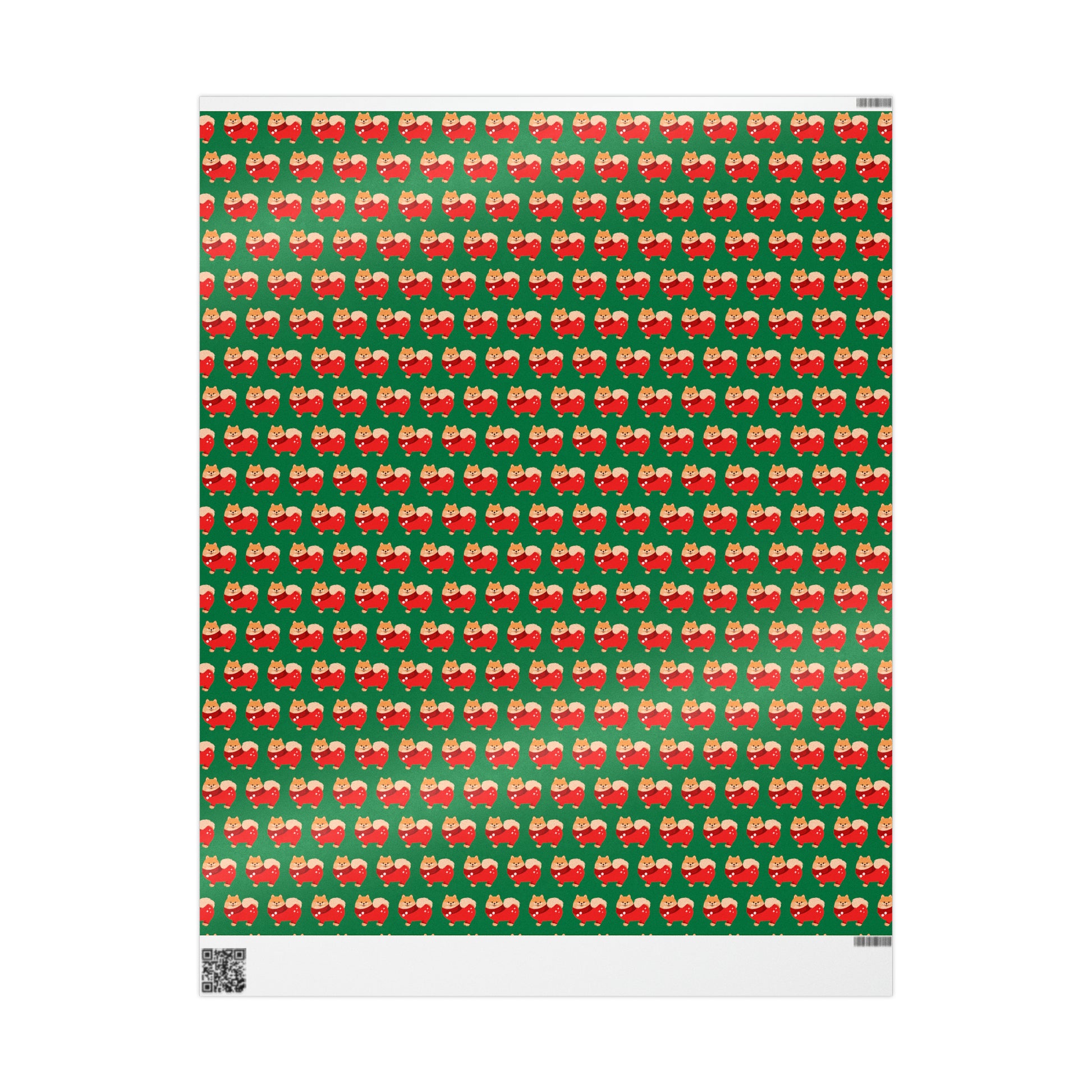 Pomeranian Green Wrapping Paper - Finleys Online