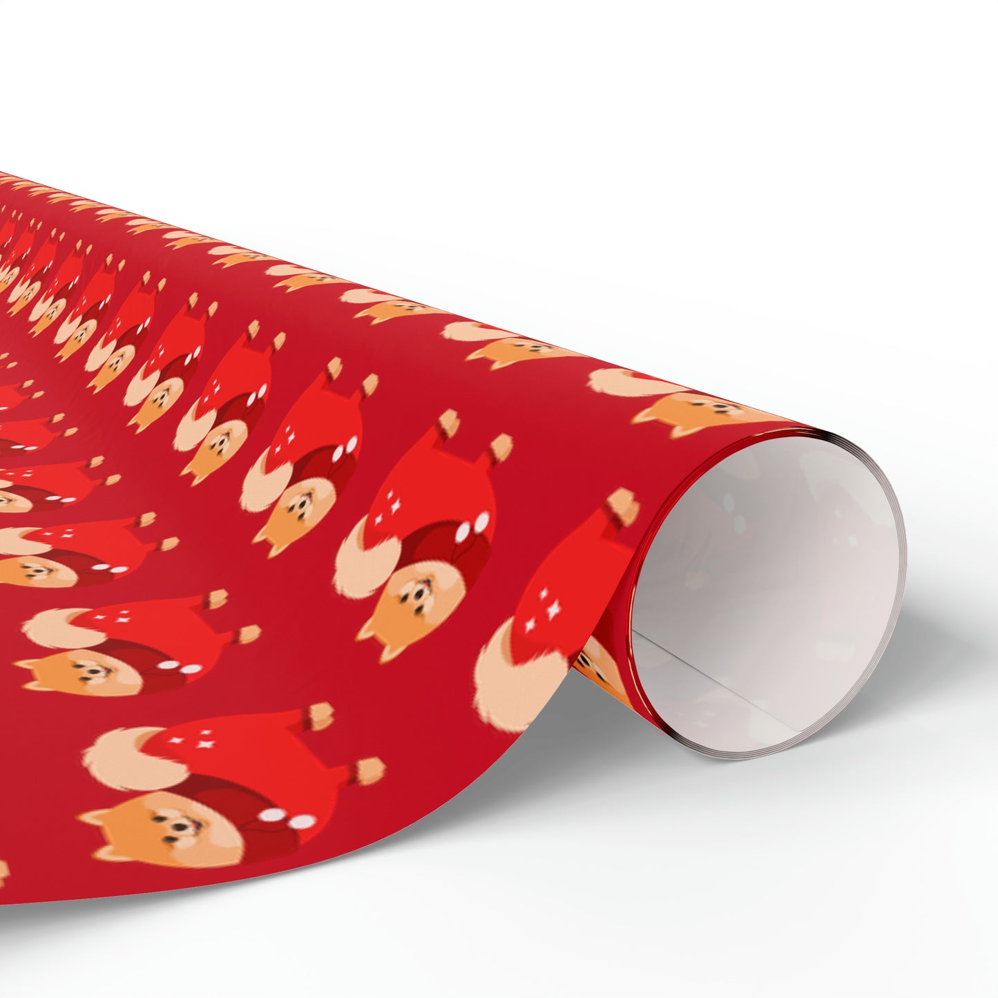 Pomeranian Red Wrapping Paper - Finleys Online