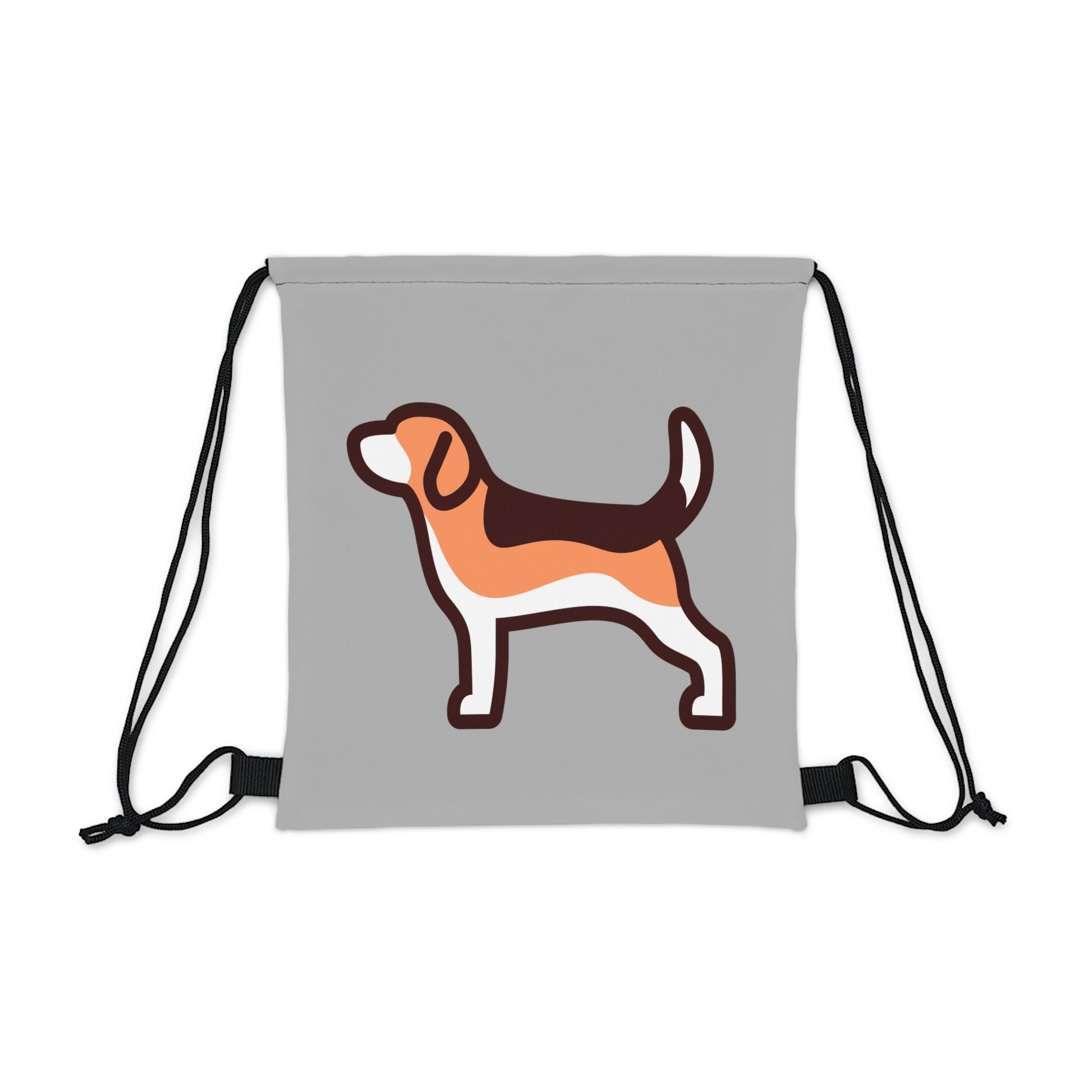 Modern Beagle Outdoor Drawstring Bag - Grey - Finleys Online