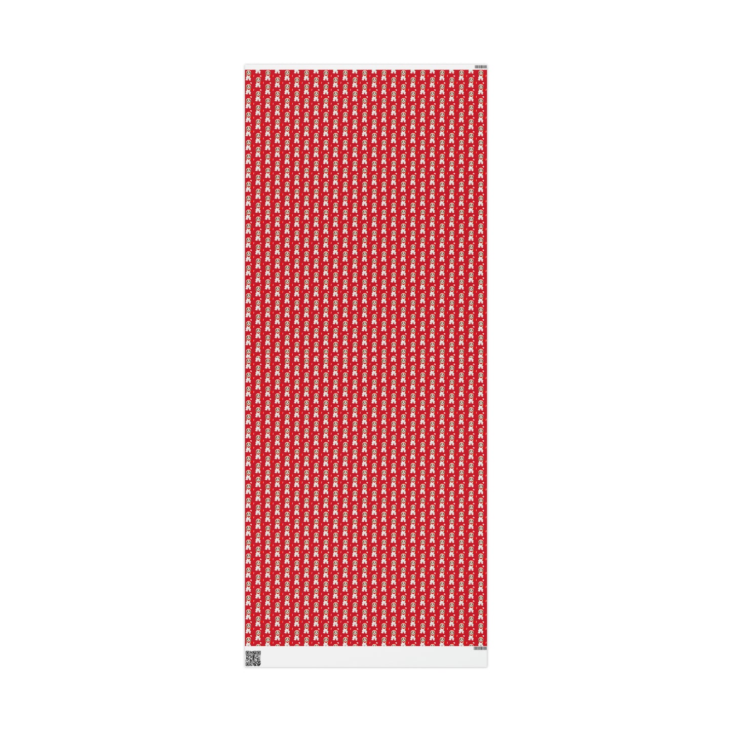 New Sizes: Beagle Puppy Red Wrapping Paper - Finleys Online