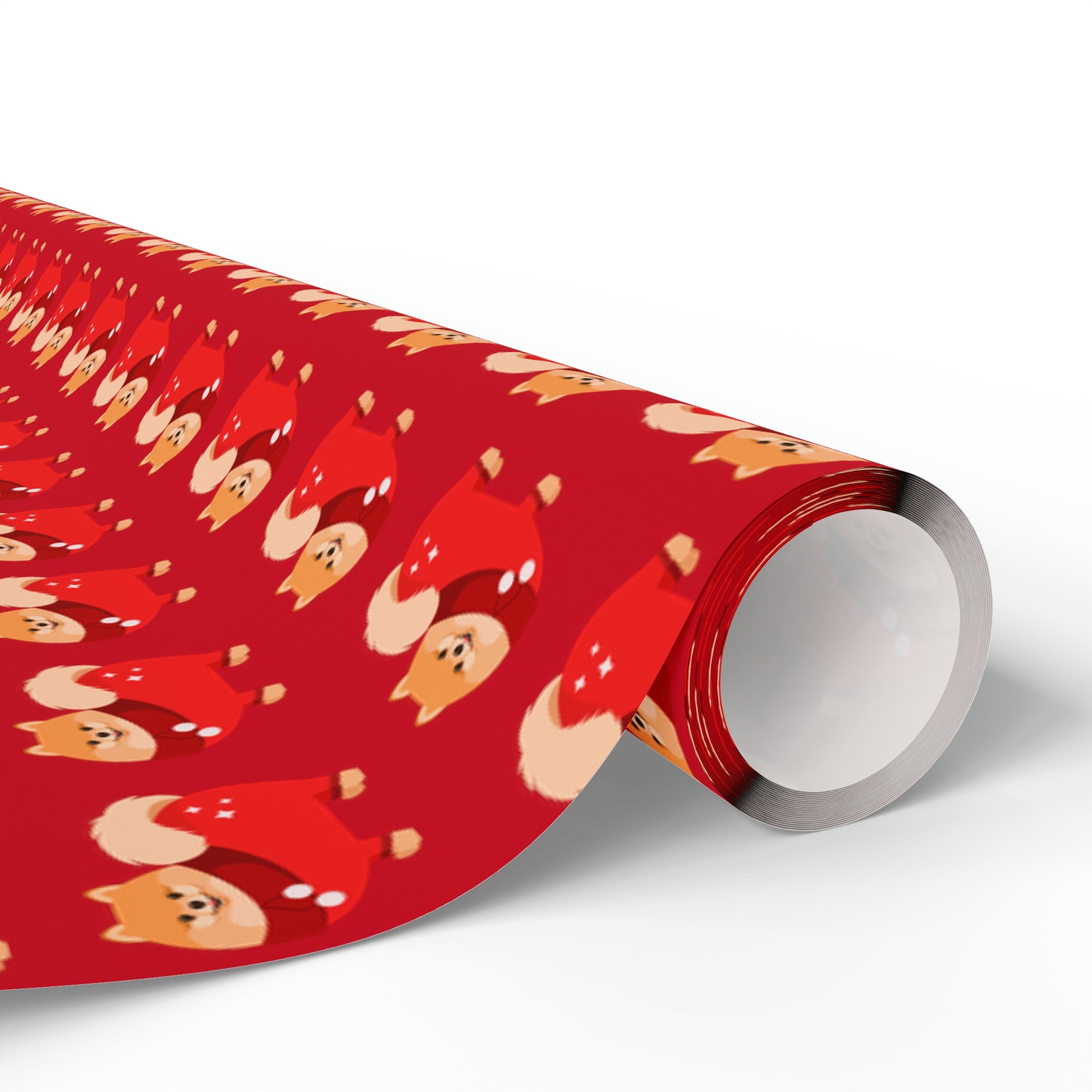 Pomeranian Red Wrapping Paper - Finleys Online