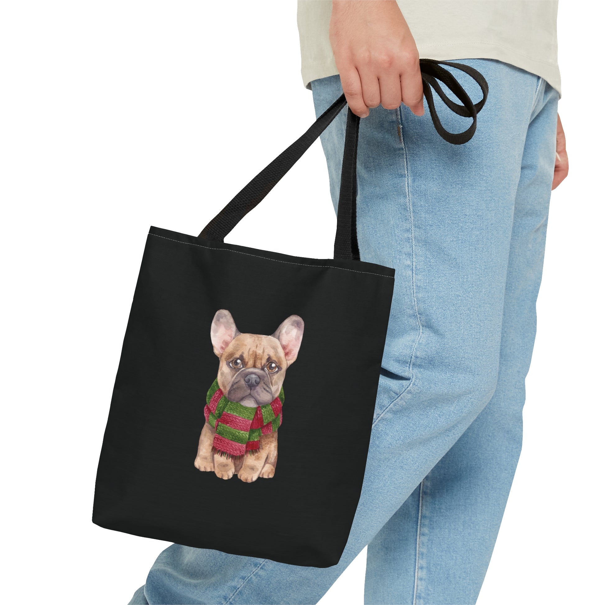 Winter Frenchie Tote - Black - Finleys Online