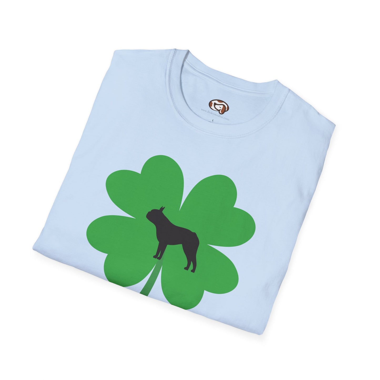 Lucky Boston Terrier Unisex T-Shirt - Finleys Online