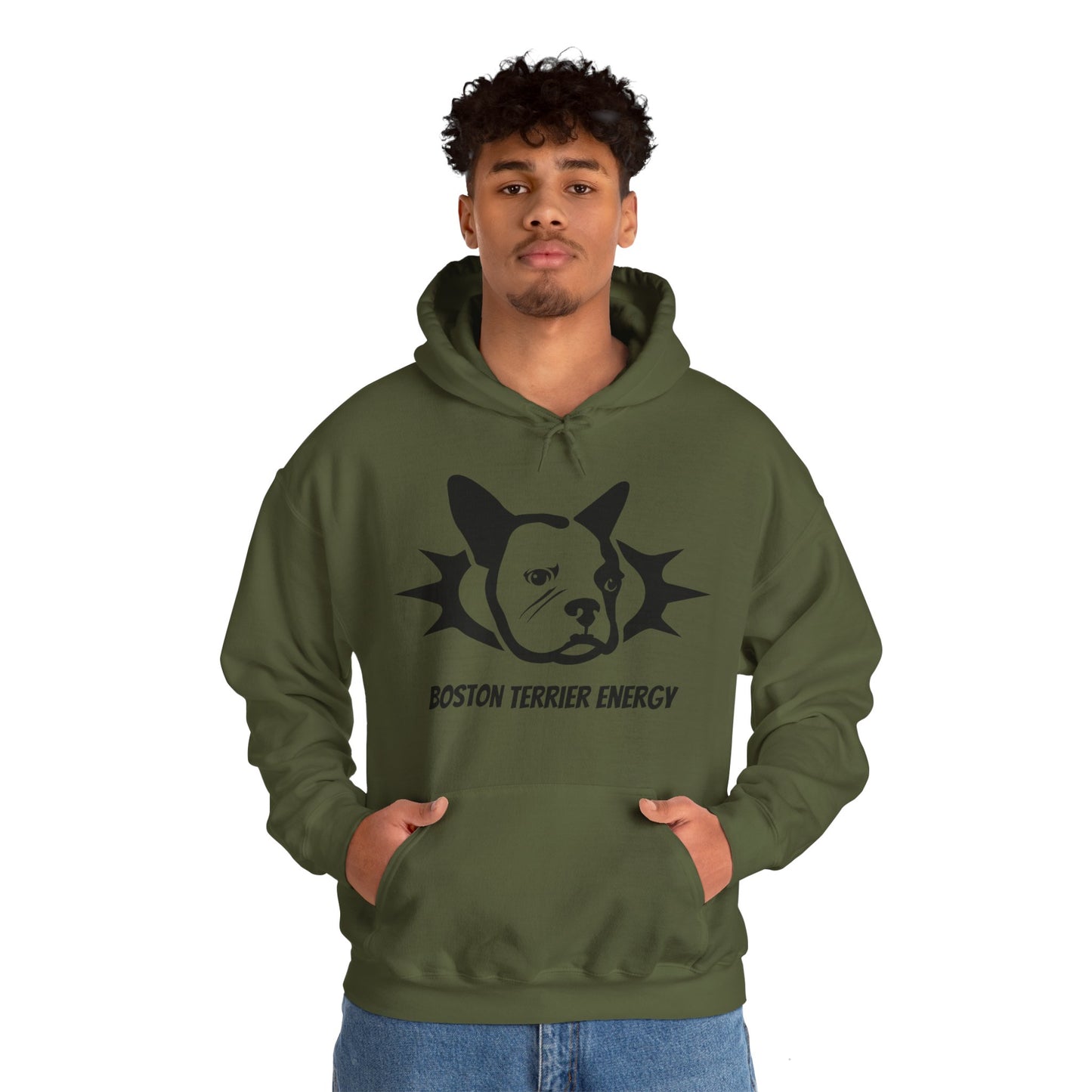 Boston Terrier Energy - Unisex Heavy Blend™ Hooded Sweatshirt - Finleys Online