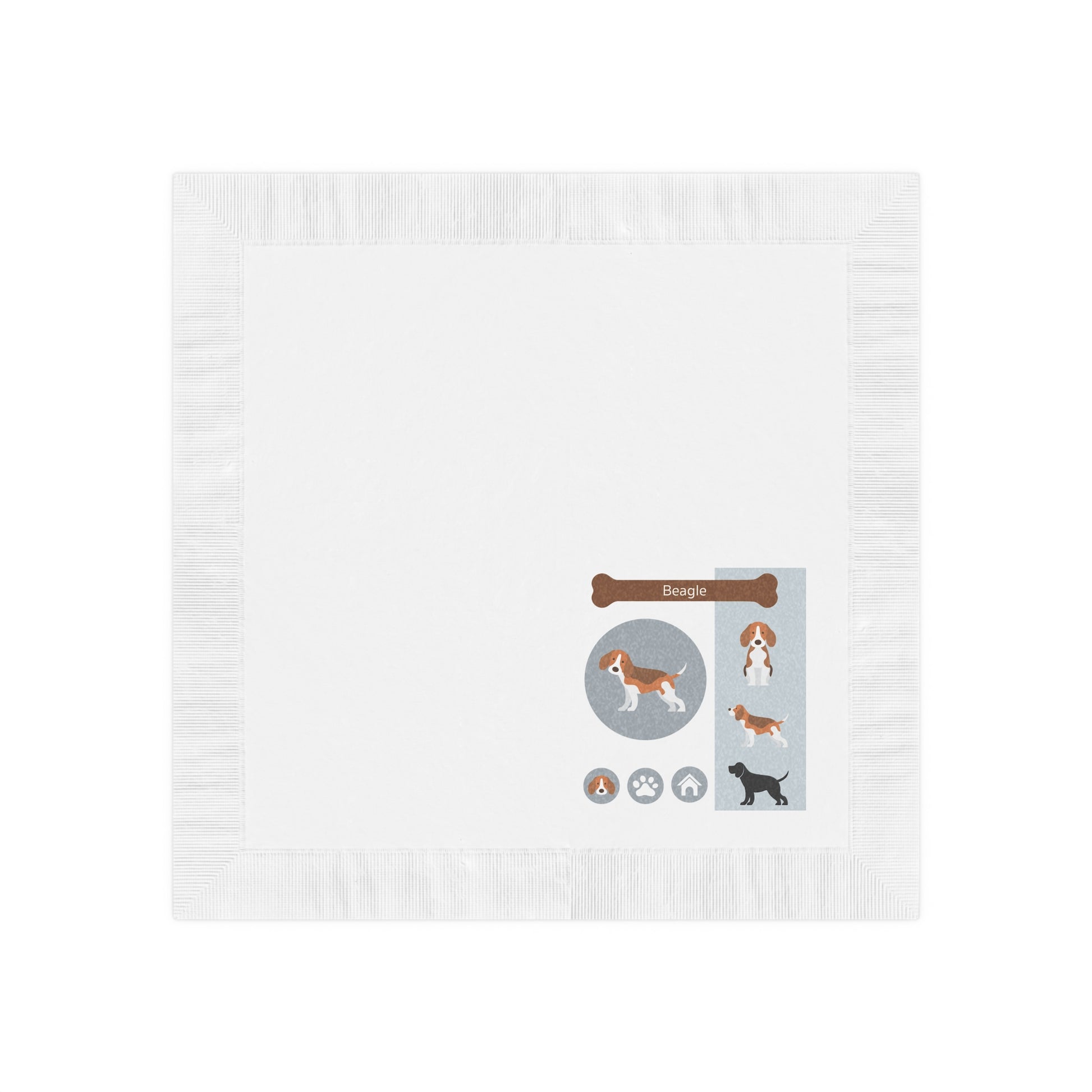 White Coined Napkins - Finleys Online