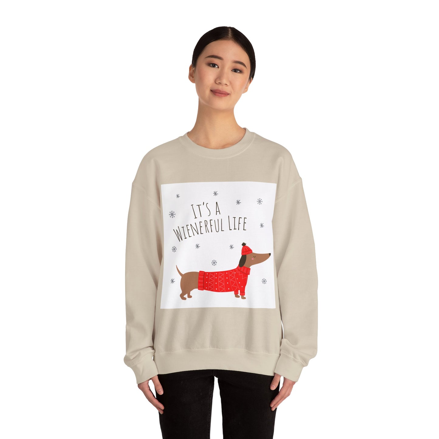 "It's a Wienerful Life" Heavy Blend™ Crewneck Sweatshirt