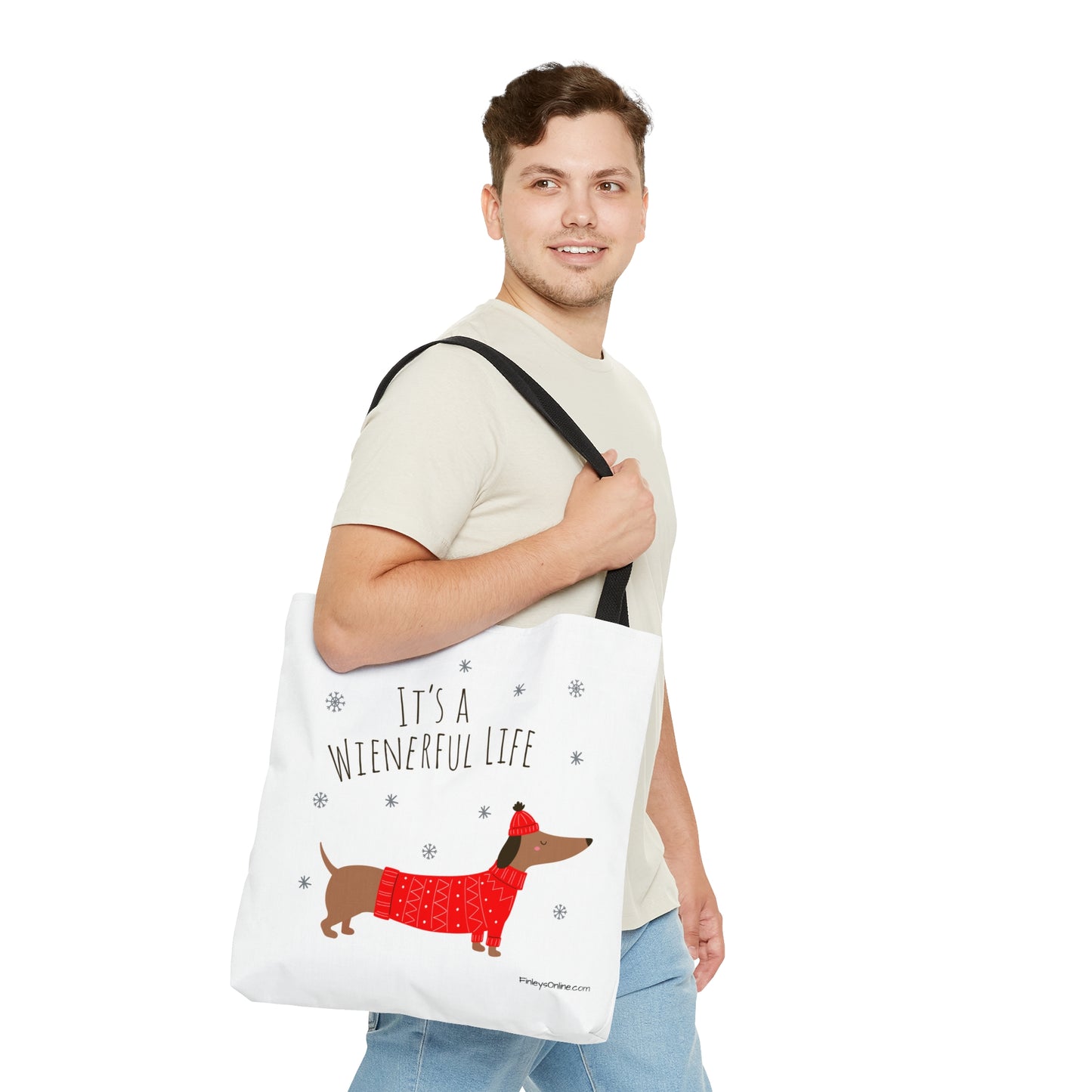 It's a Wienerful Life Dachshund Tote Bag