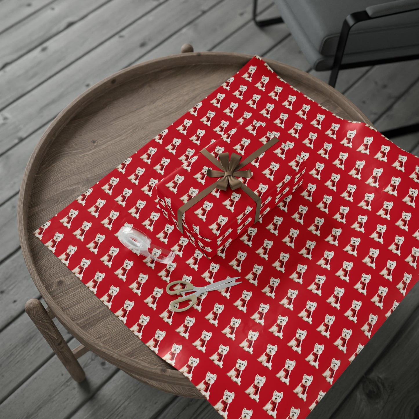 Westie Red Wrapping Paper - Finleys Online