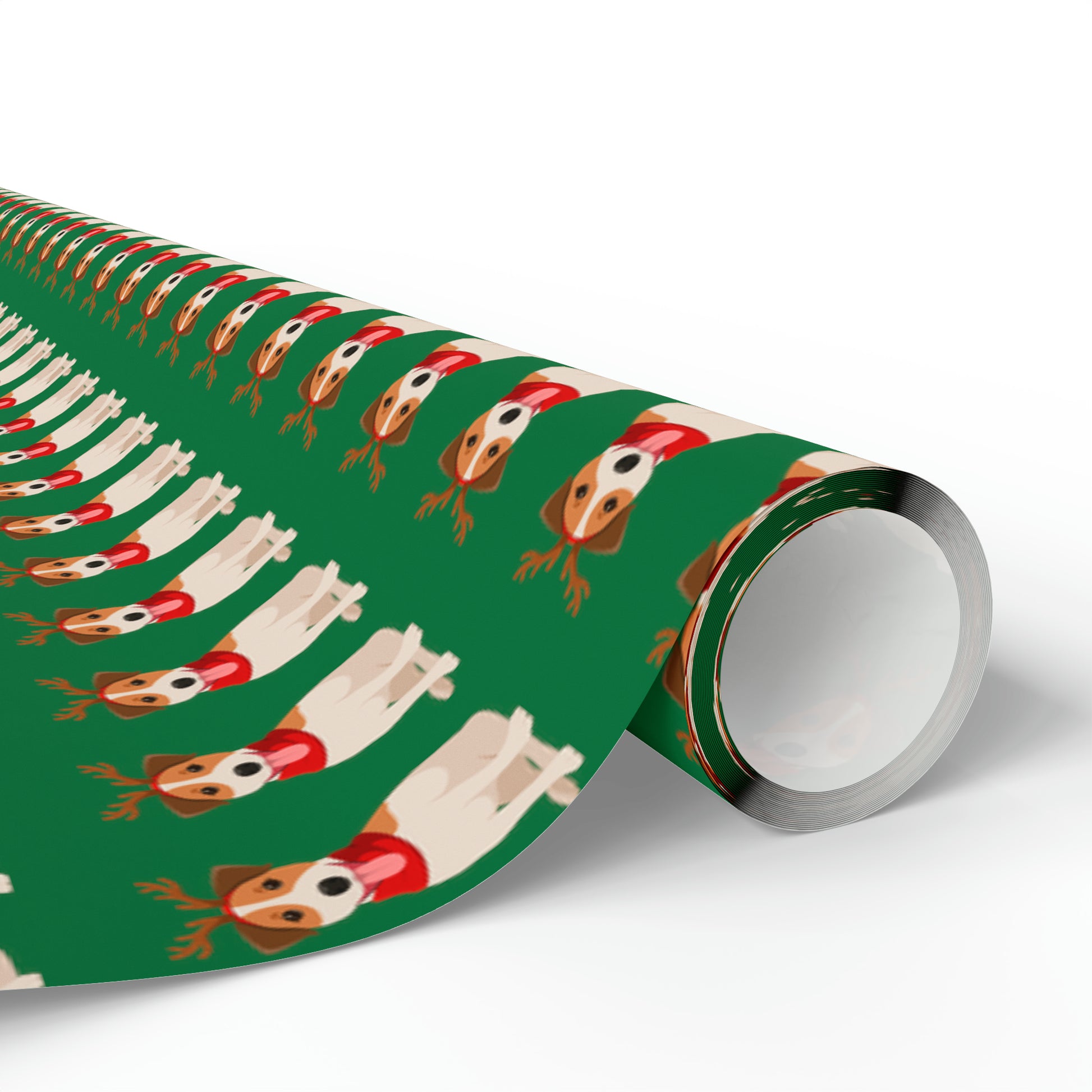 Jack Russel Green Wrapping Paper - Finleys Online